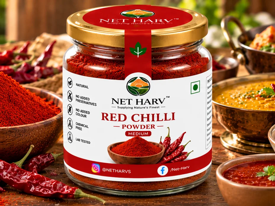 NET HARV RED CHILLI POWDER - MEDIUM